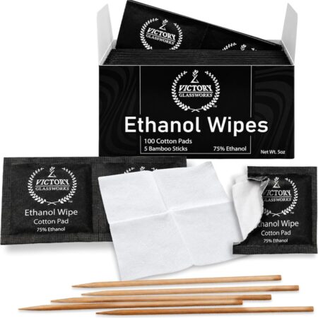 Victory Glassworks™ Ethanol Wipes – 100 count